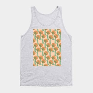 New Beginnings - Bronze & Green Pattern Tank Top